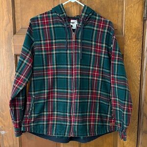 L. L. Bean Scotch Plaid Relaxed Fit Hoodie